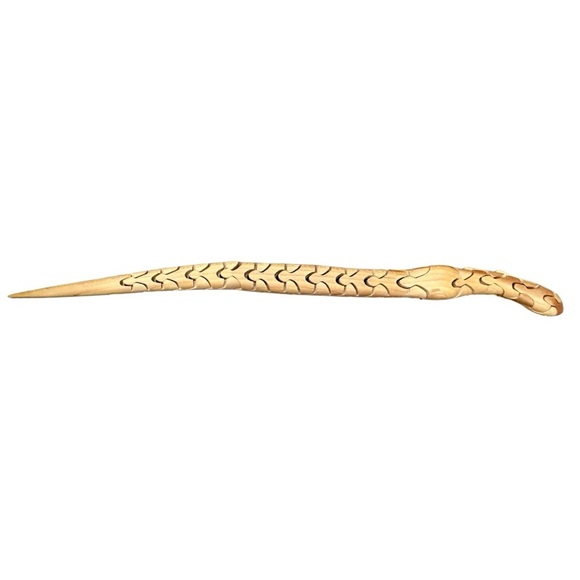 Vintage 1997 PBC Articulated Wooden Snake Toy - Picture 4 of 5